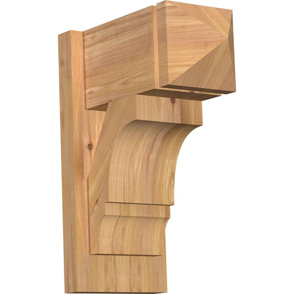 Ekena Millwork Balboa Arts & Crafts Smooth Outlooker, Western Red Cedar, 7 1/2"W x 14"D x 18"H OUT08X14X18BOA03SWR - main